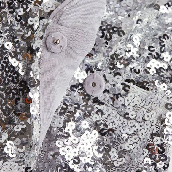 H&M Short dress in glittery, sequined mesh. - Picture 7 of 7